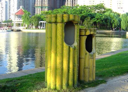 重庆仿树根垃圾桶